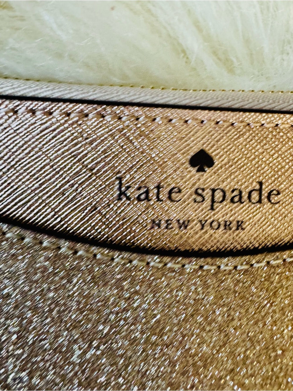 kate spade Glitter Gold Crossbody with Adjustable Strap - Picture 6 of 8